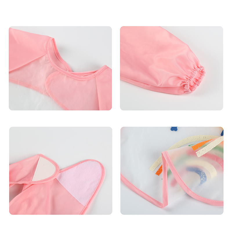 Babero artístico impermeable de manga larga