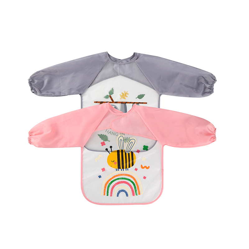 Babero artístico impermeable de manga larga