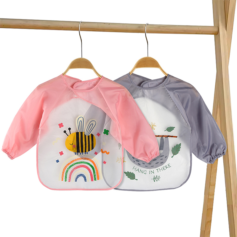 Babero artístico impermeable de manga larga