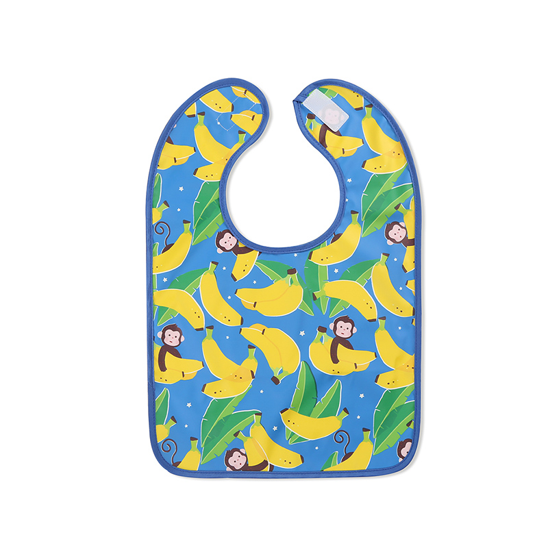 Babero de bebé de PU impermeable con estampado de pájaros