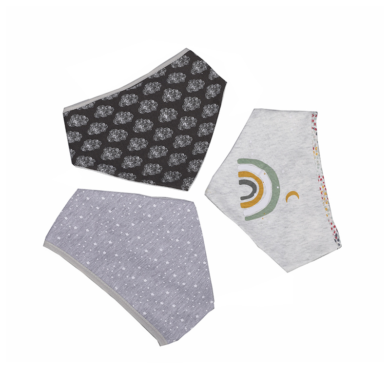 Conjunto de babero para bebé con pañuelo de moda