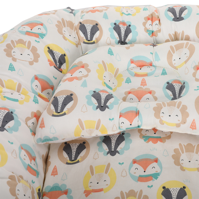 Cama nido para bebé de algodón comprimible estilo minorista