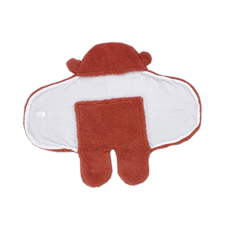 Manta de felpa para bebé estilo oso