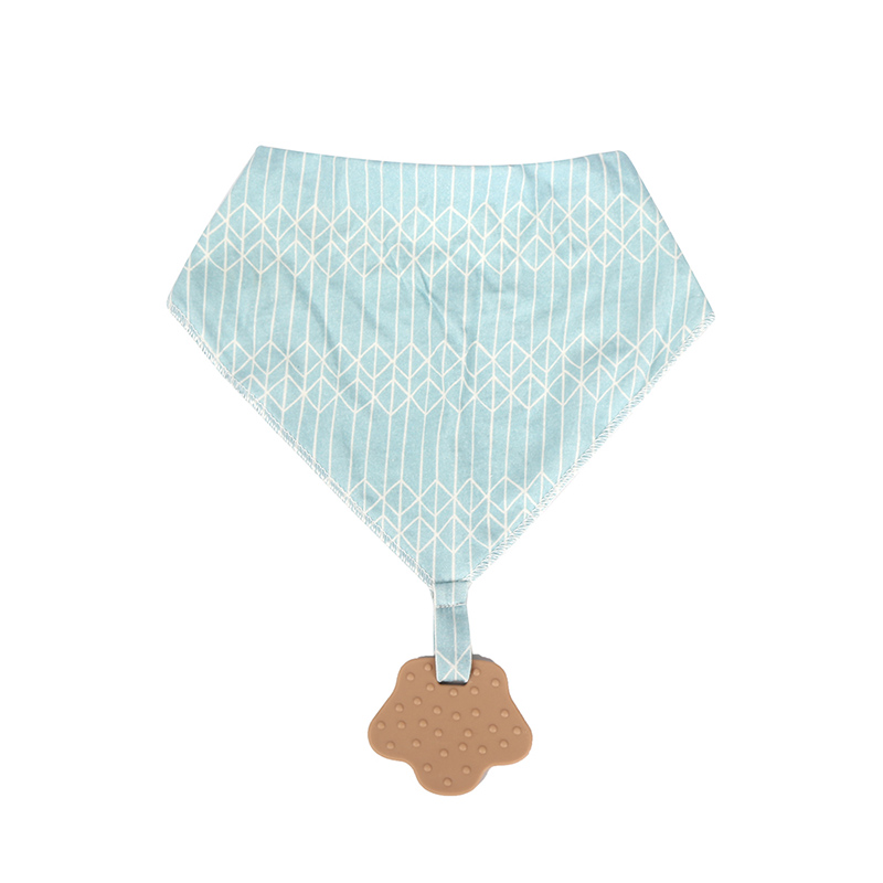 Juego de babero para bebé con mordedor de bandana