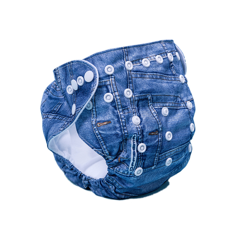 Pañal de bolsillo con estampado vaquero