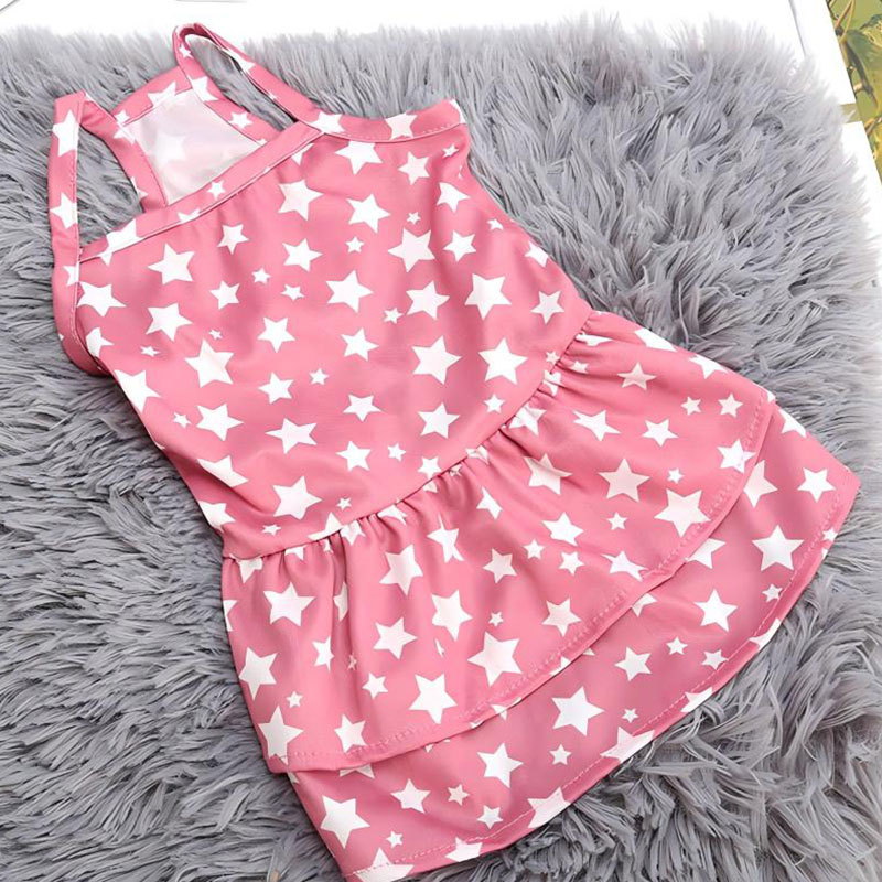 Vestido estampado para gatos, falda suave de gasa para mascotas