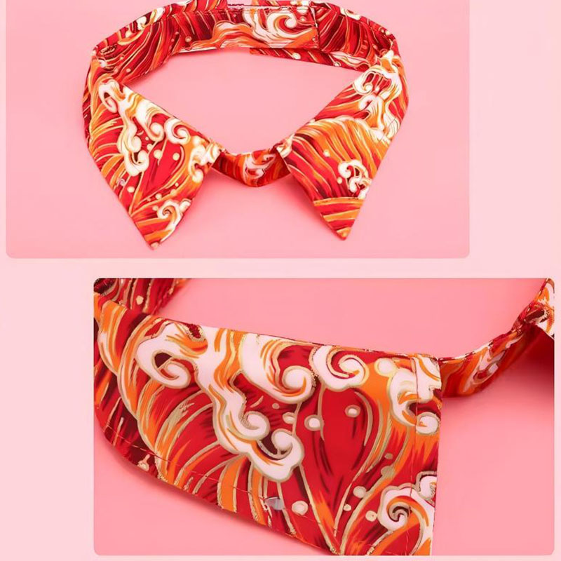 Accesorio floral para collar de gato con pajarita de algodón para mascotas