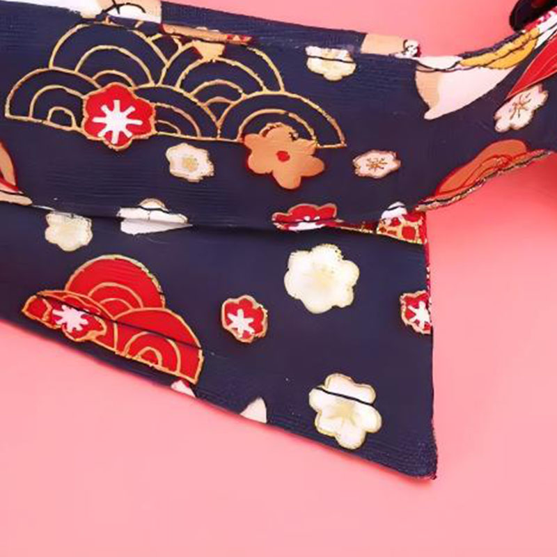 Accesorio floral para collar de gato con pajarita de algodón para mascotas