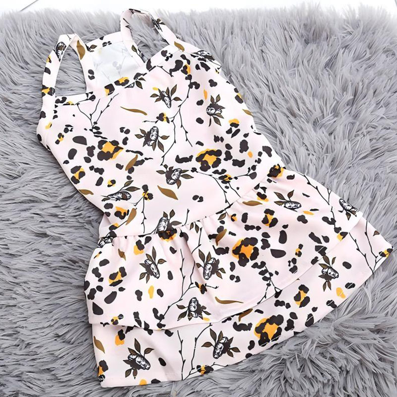 Vestido estampado para gatos, falda suave de gasa para mascotas