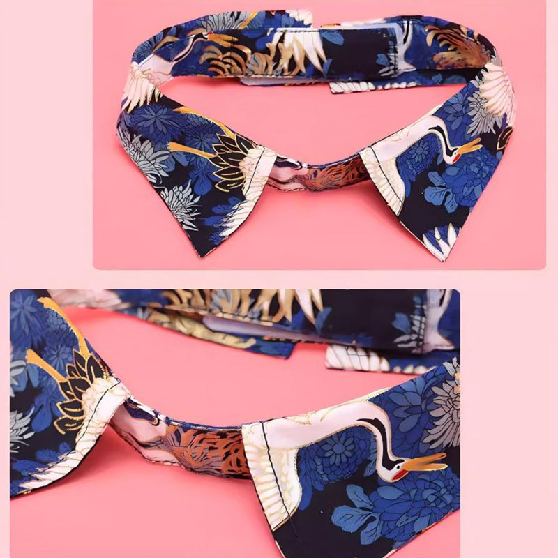Accesorio floral para collar de gato con pajarita de algodón para mascotas