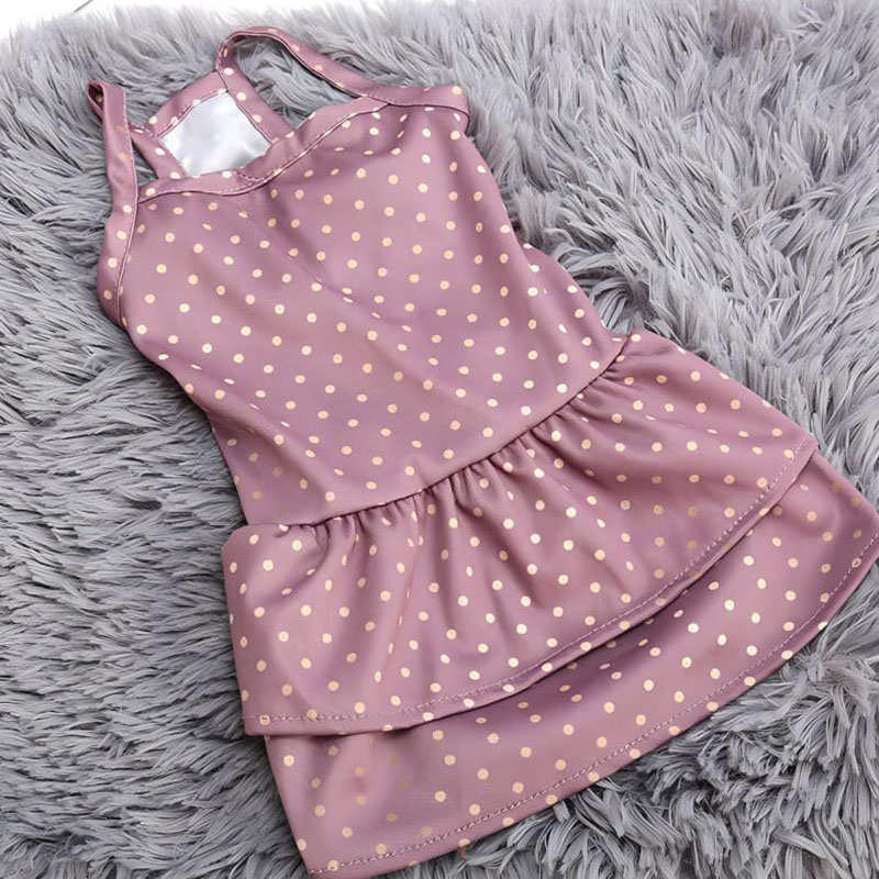 Vestido estampado para gatos, falda suave de gasa para mascotas